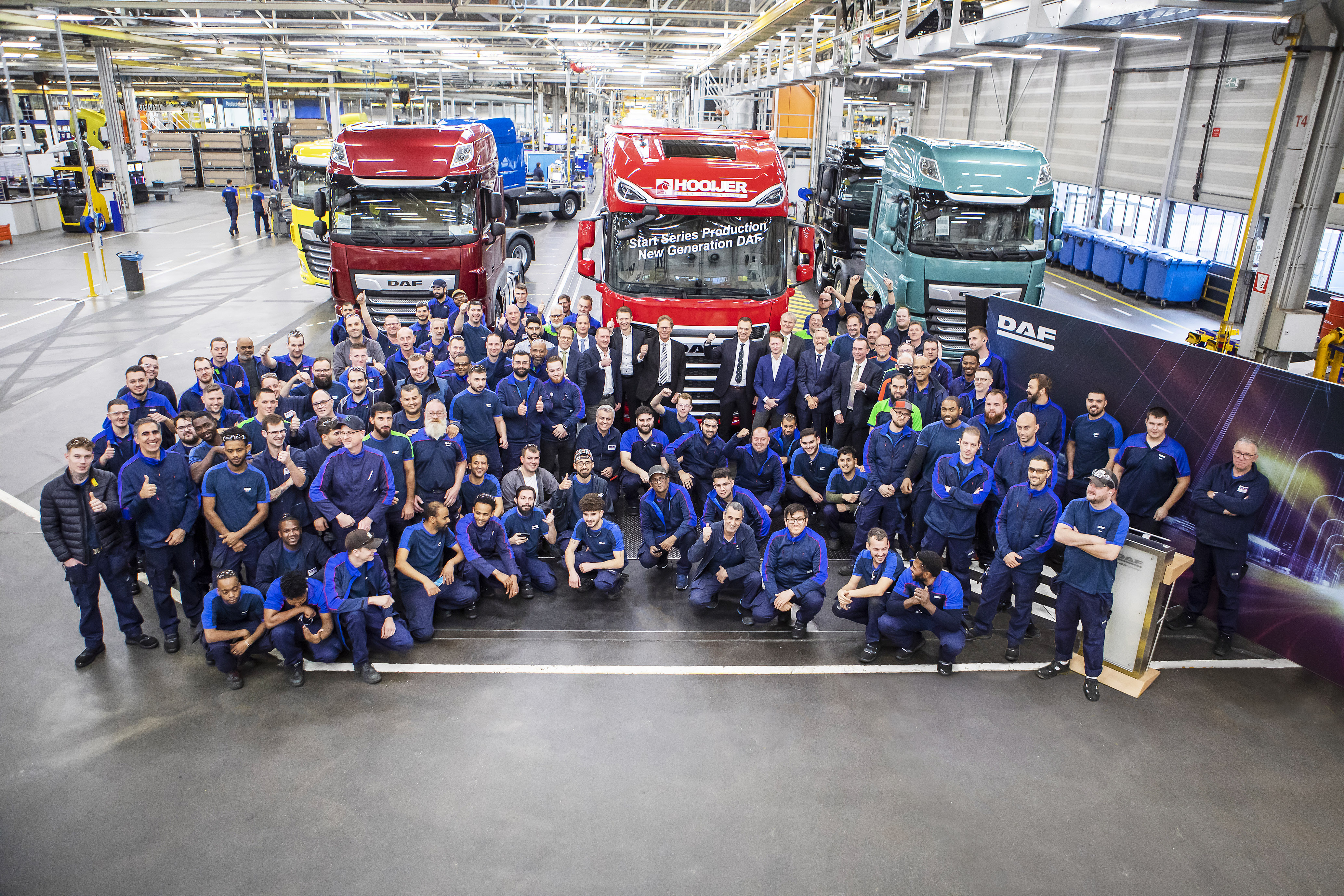 02 DAF Trucks Employees celebrate start of production of New Generation DAF trucks
